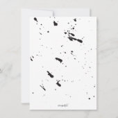 Invitation CUSTOM QUARANTE fête d'anniversaire moderne pour C (Dos)