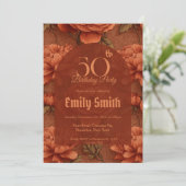 Invitation Custom Ranunculus Aesthetic Summer Party (Debout devant)