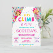 Invitation Custom Rock Girl Climat fête d'anniversaire (Debout devant)