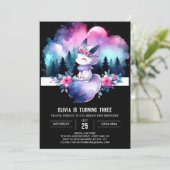 Invitation Custom Sweet Wolf Birthday (Debout devant)