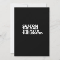 custom  the  man the myth the legend