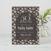 Invitation Custom Tulip Themed 5Th Birthday (Debout devant)