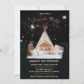 Invitation Custom Under the Stars Sleepunder Anniversaire (Devant)