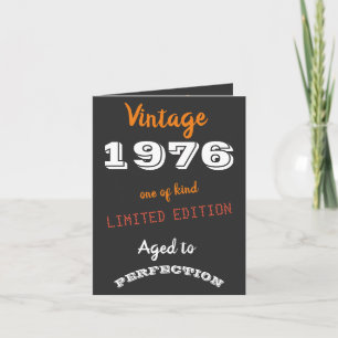 Invitation Custom Vintage 1976 Limited Edition 50e anniversai