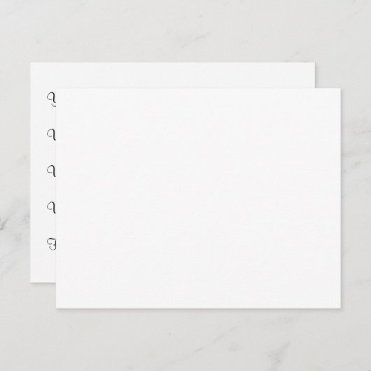 Invitation Customise-Le ! Base Motif solide (Devant / Derrière)