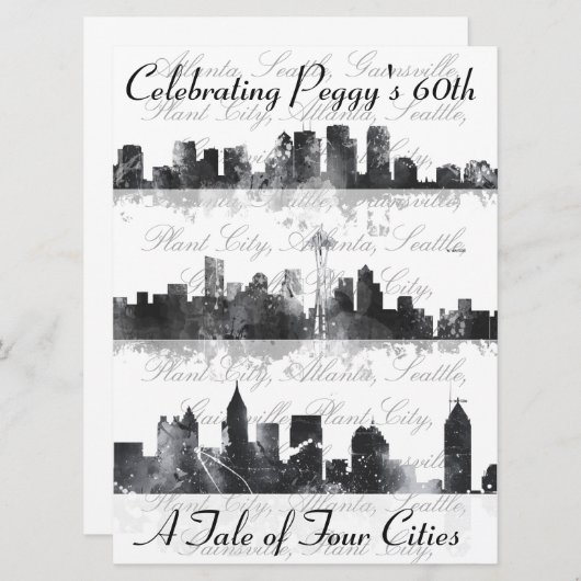 Invitation Customisée (Devant / Derrière)