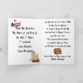 invitation customisée d'anniversaire de pirate (Intérieur)