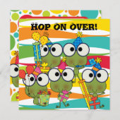 Invitation customisée d'anniversaire d'houblon de (Devant / Derrière)