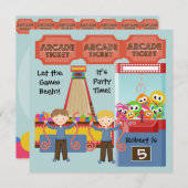 Invitation customisée de fête d'anniversaire (Devant / Derrière)