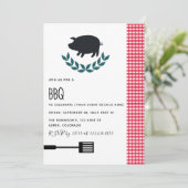 Invitation customisée du BBQ Party (Debout devant)