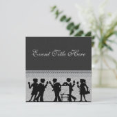 Invitation customisée Festive Party (Debout devant)