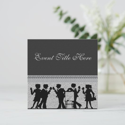 Invitation customisée Festive Party (Debout devant)