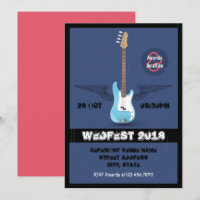 Invitation customisée Mariage Rock and Roll