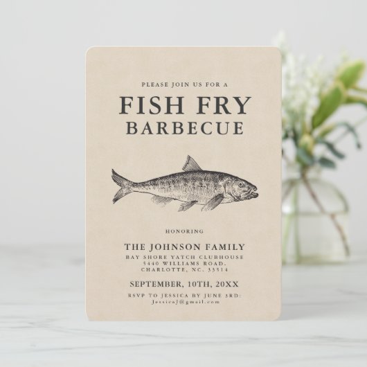 Invitation customisée par partie minimale de (Debout devant)