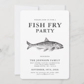 Invitation customisée par partie minimale de BBQ (Devant)