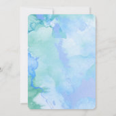 Invitation Customiser cet Arrière - plan d'aquarelle (Dos)