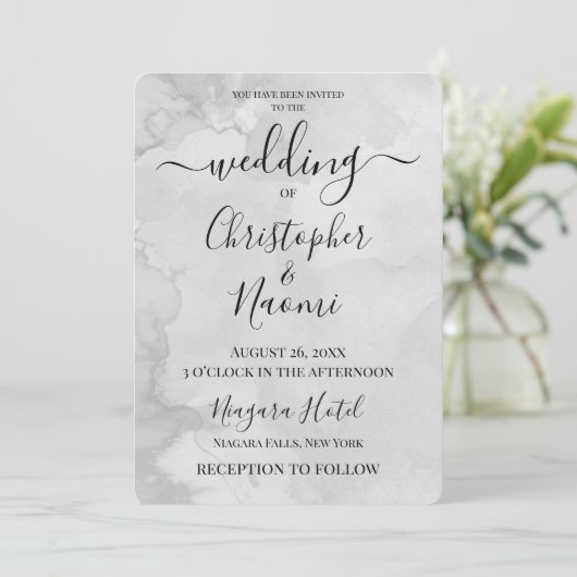 Invitation Customiser cet Arrière - plan d'aquarelle (Debout devant)