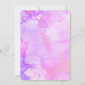 Invitation Customiser cet Arrière - plan d'aquarelle (Dos)
