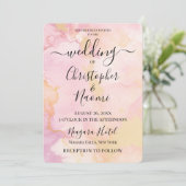 Invitation Customiser cet Arrière - plan d'aquarelle (Debout devant)