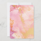 Invitation Customiser cet Arrière - plan d'aquarelle (Dos)