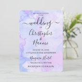 Invitation Customiser cet Arrière - plan d'aquarelle (Debout devant)