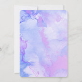 Invitation Customiser cet Arrière - plan d'aquarelle (Dos)