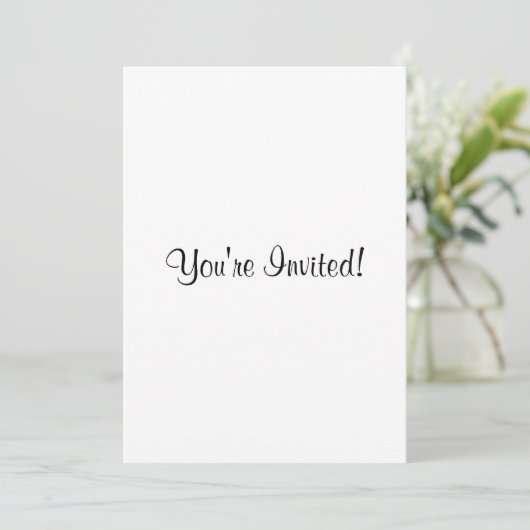 Invitation  Customisez-Le ! Base Motif solide (Debout devant)