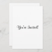 Invitation  Customisez-Le ! Base Motif solide (Devant / Derrière)