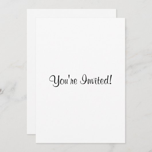 Invitation  Customisez-Le ! Base Motif solide (Devant / Derrière)