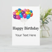 Invitation Customizable Birthday card (Debout devant)