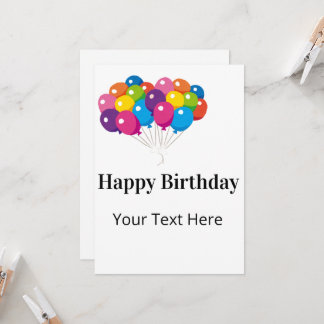 Invitation Customizable Birthday card