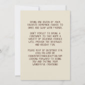 Invitation Customizable Christmas Cookie Exchange Party  (Dos)