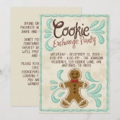 Invitation Customizable Christmas Cookie Exchange Party  (Devant / Derrière)