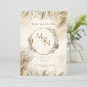 Invitation Customizable Elegant Calligraphy Wedding (Debout devant)