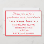Invitation Customizable Graduation  (Dos)