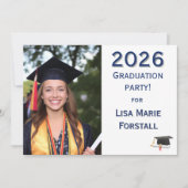 Invitation Customizable Graduation  (Devant)
