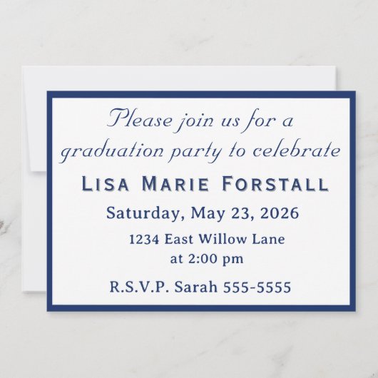 Invitation Customizable Graduation  (Dos)