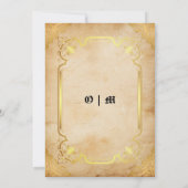 Invitation Customizable Medieval Gold Wedding (Dos)