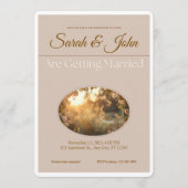 Invitation Customizable Wedding Invitation- Elegant & Simple (Devant)