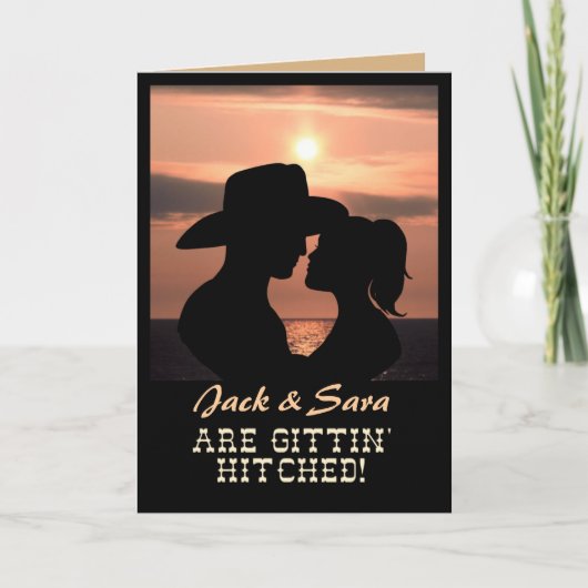 Invitation CUSTOMIZABLE Western Wedding INVITE (Devant)