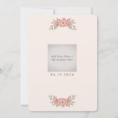 Invitation Customized Blush Pink Garden Floral Wedding  (Dos)