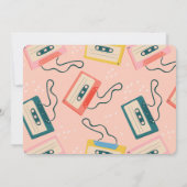 Invitation Cute 80's Pink Cassette Tape Musique (Dos)