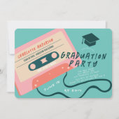 Invitation Cute 80's Pink Cassette Tape Musique (Devant)