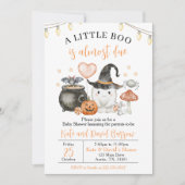 Invitation Cute A Little Boo Baby Shower (Devant)