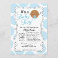 Cute African American C'est un Baby shower bébé ga