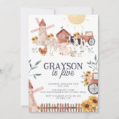 Invitation Cute Agritourisme & Vache Imprimer Agritourisme An (Devant)