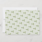 Invitation Cute Animal & Floral 'ONE' Tea Party 1er anniversa (Dos)