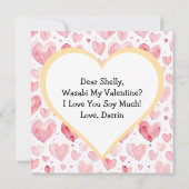 Invitation Cute Anime Sushi Pun Saint Valentin (Dos)