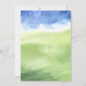 Invitation Cute Aquarelle Animaux de ferme Anniversaire de en (Dos)