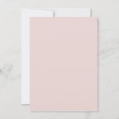 Invitation Cute Aquarelle Floral Elephant Baby shower fille (Dos)